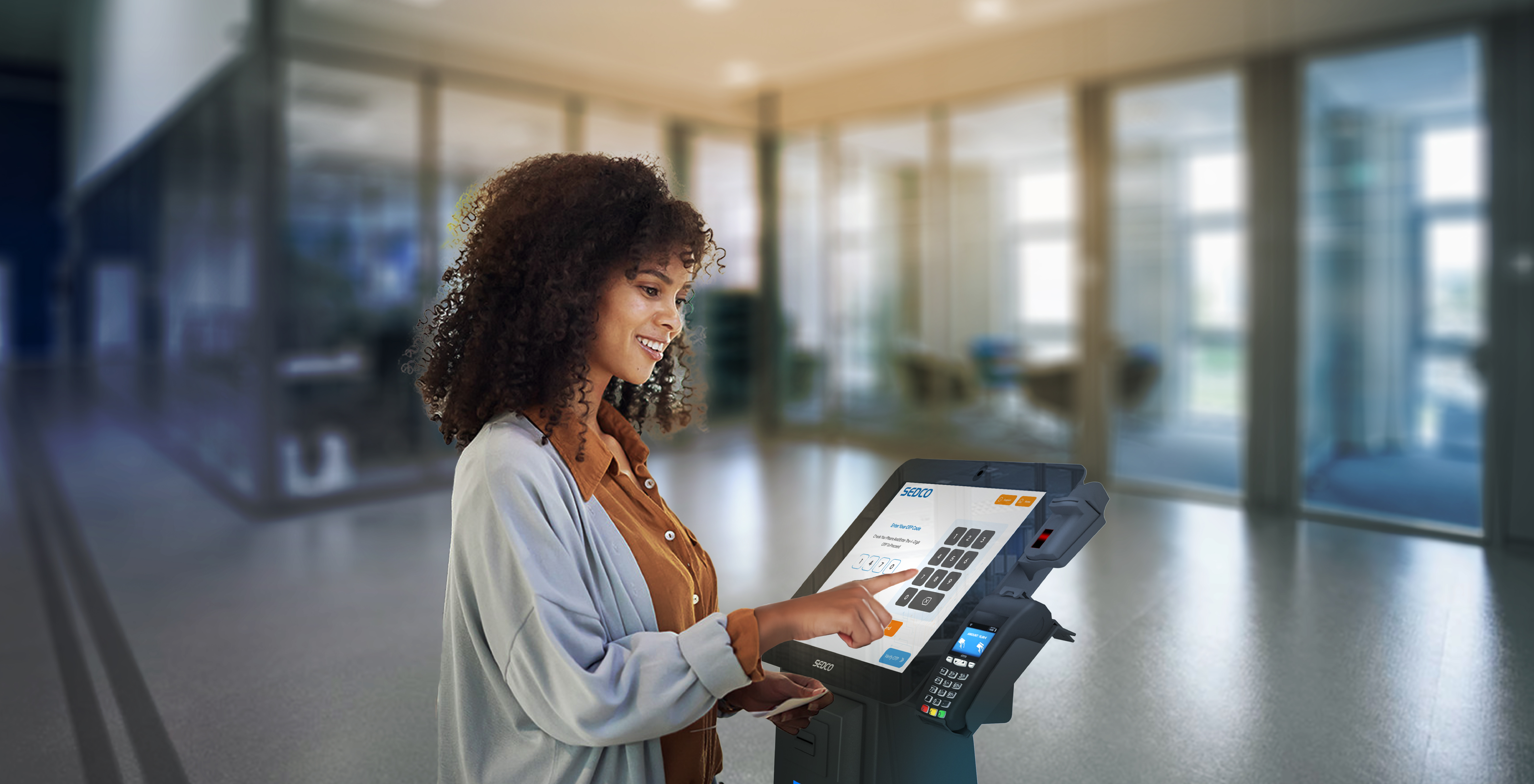 screenshot of SEDCO Self Service Kiosk